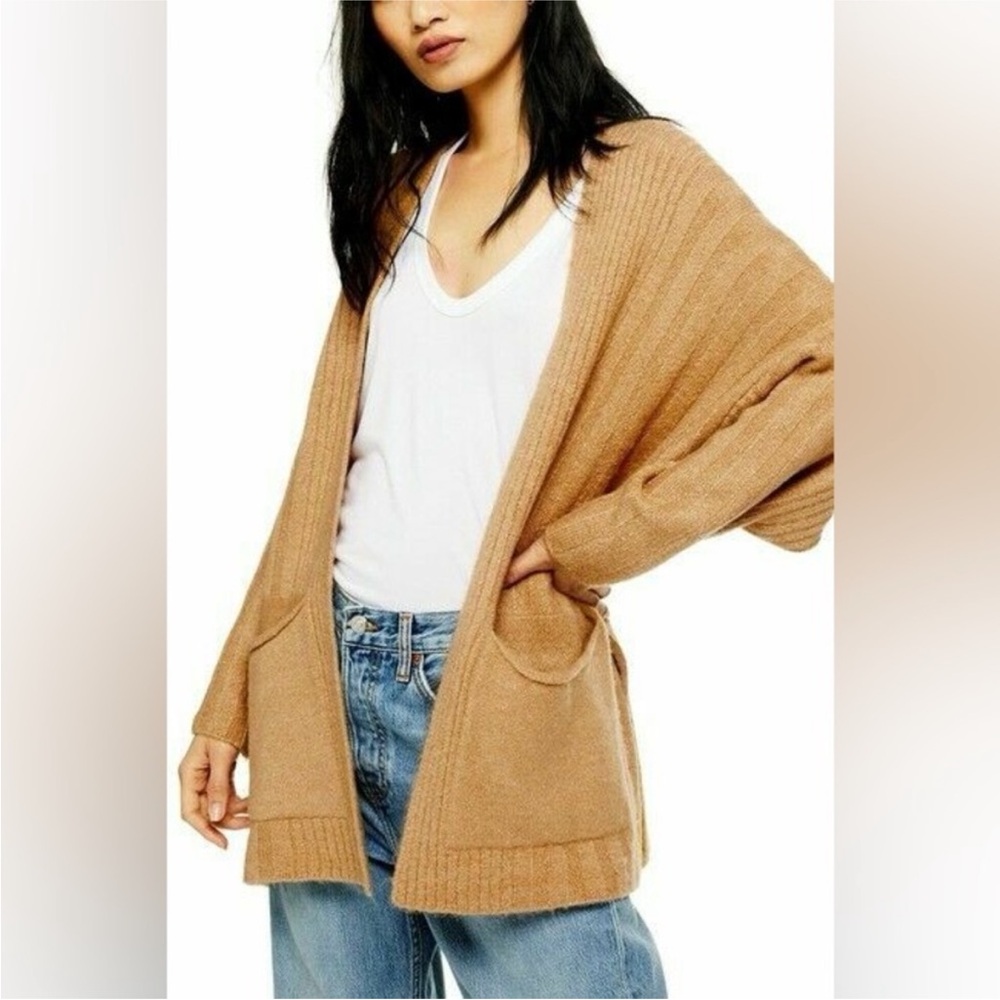 Topshop Oversized Pocket Cardigan